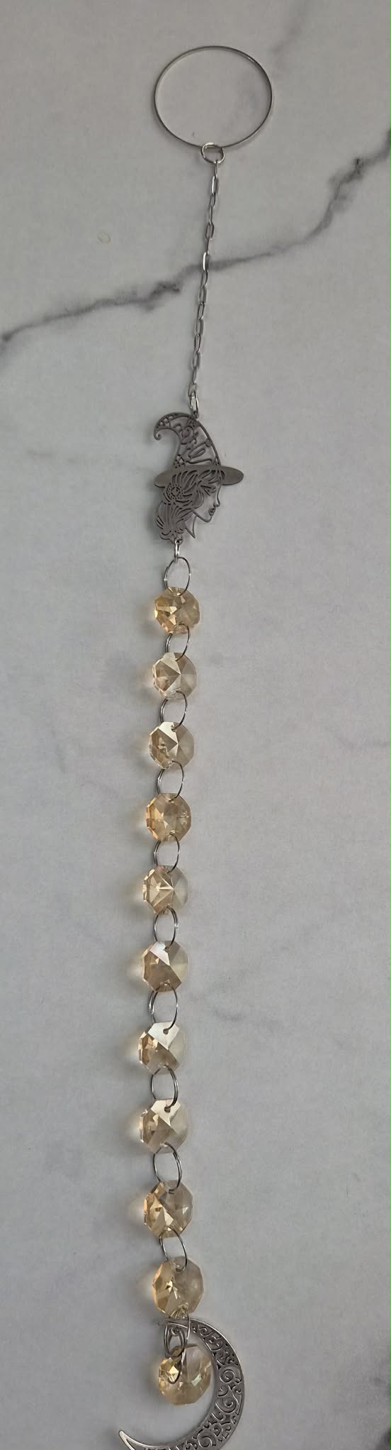 Witch Suncatcher Faceted Octagon