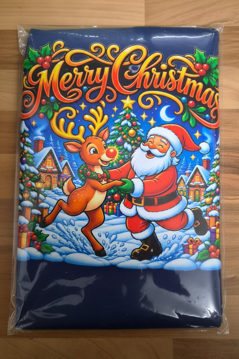 Christmas T-Shirt Kids unisex Size 8 Blue