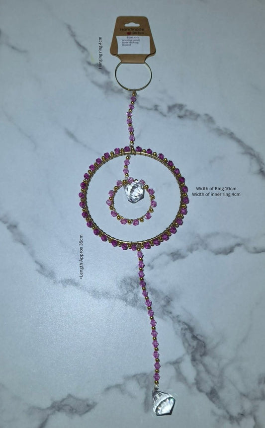 Circles Suncatcher Pink and Gold