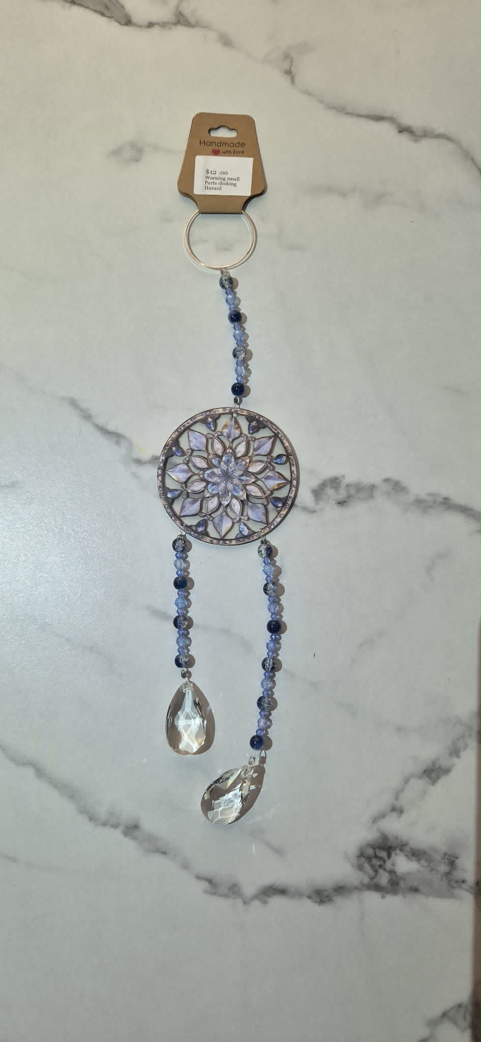 Mandala Dark Blue Suncatcher