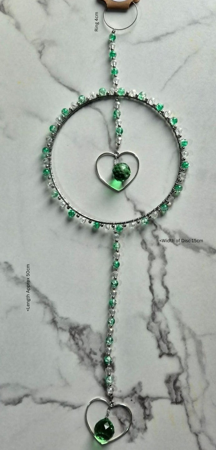 Green heart Suncatcher