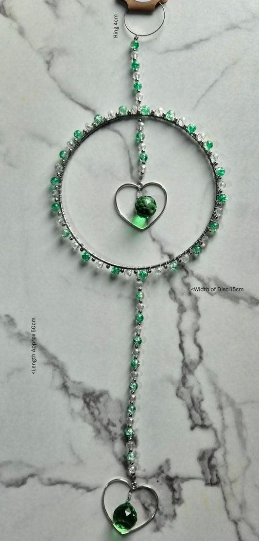 Green heart Suncatcher