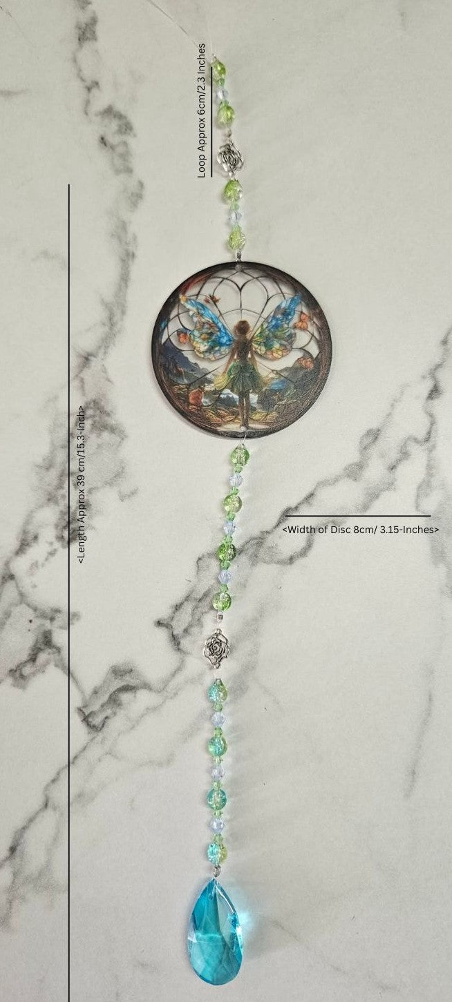 Fairy Sun Catcher Blue Green