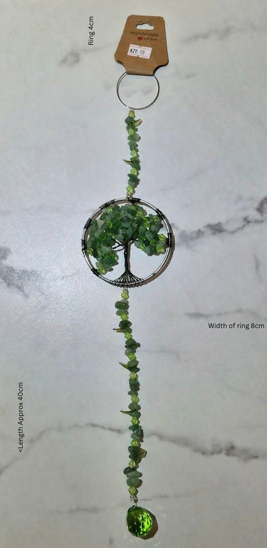 Green Tree of Life Suncatcher