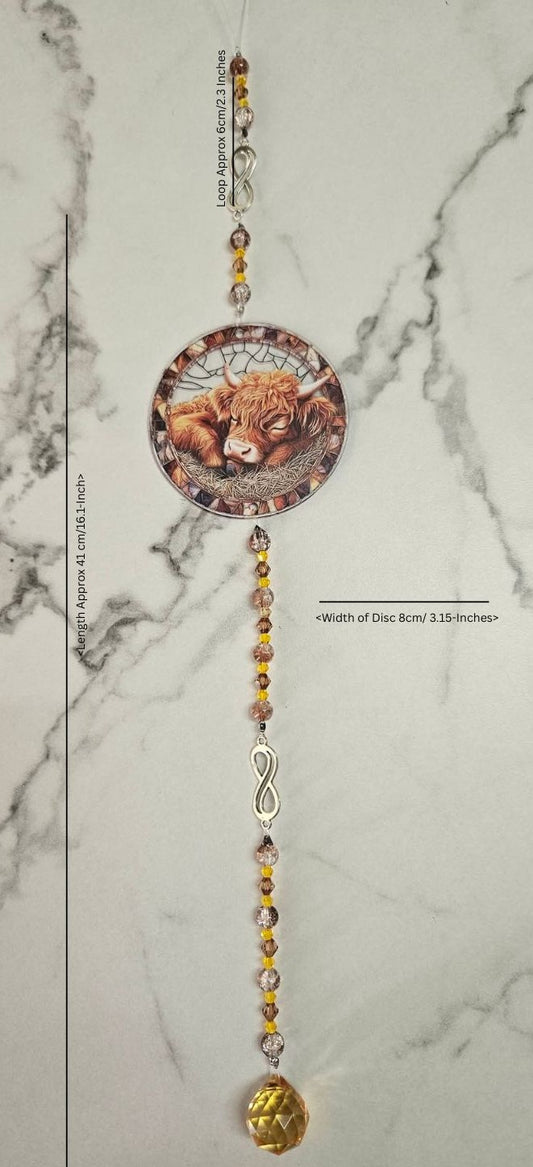 Highland Cow Suncatcher