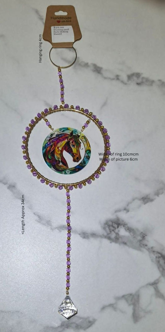 Rainbow Horse Suncatcher