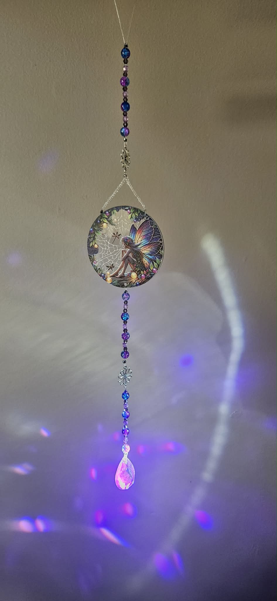 Purple Fairy Suncatcher