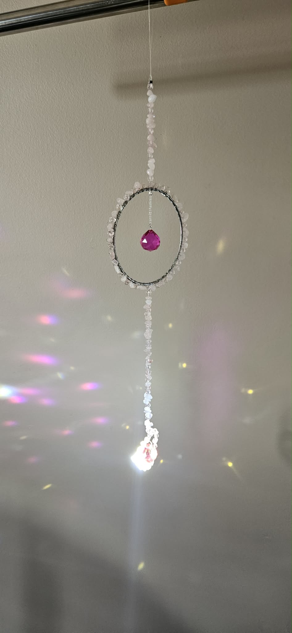 Pink Heart Suncatcher