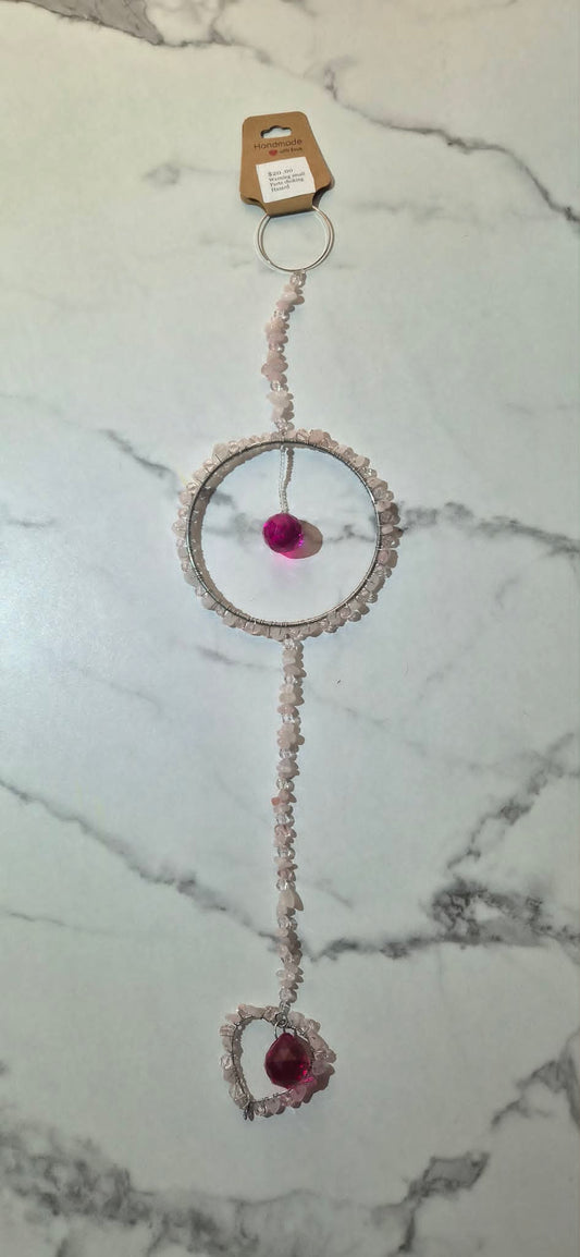 Pink Heart Suncatcher