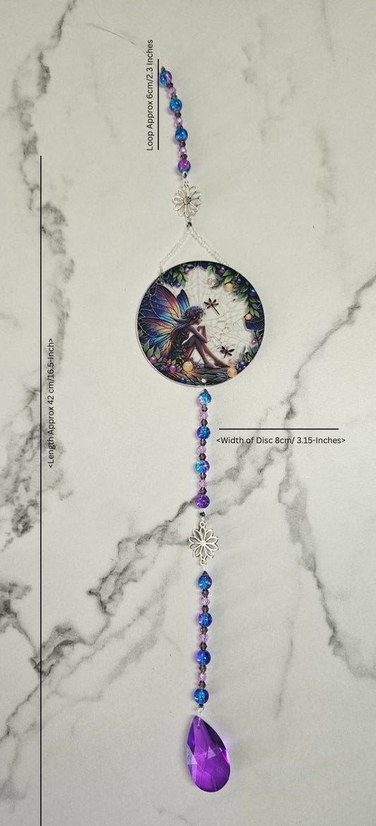 Purple Fairy Suncatcher