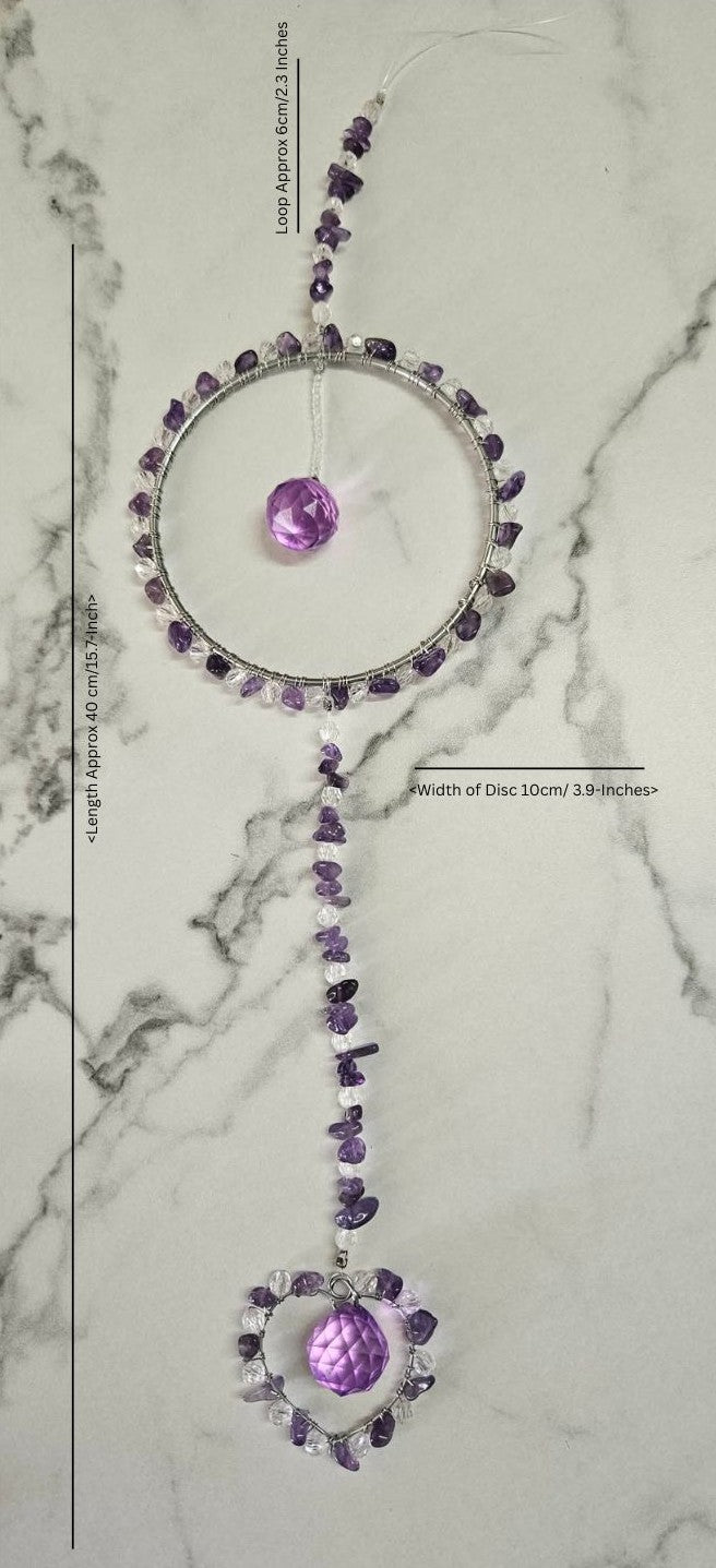 Purple Heart Suncatcher