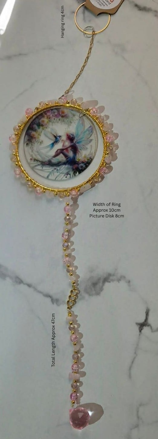 Pink Fairy Suncatcher