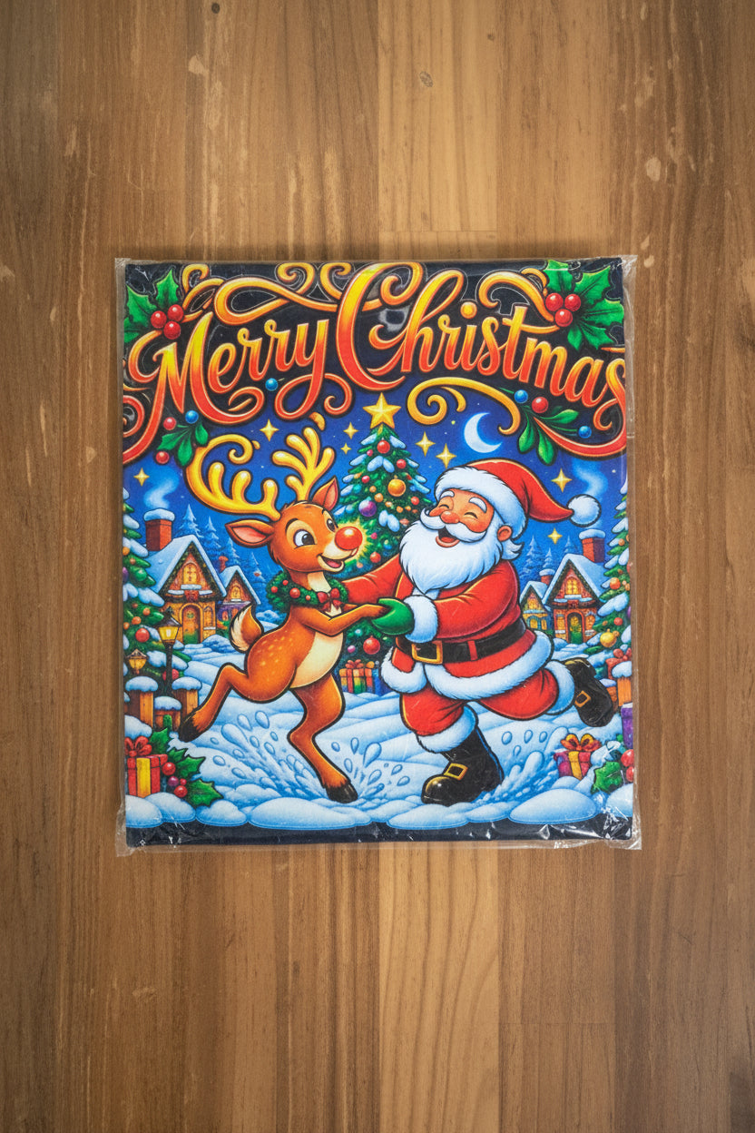 Christmas T-Shirt Kids unisex Size 8 Dark blue