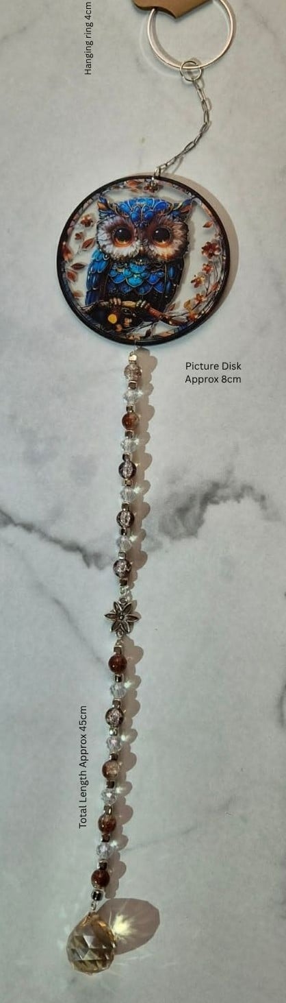 Silver Owl Suncatcher