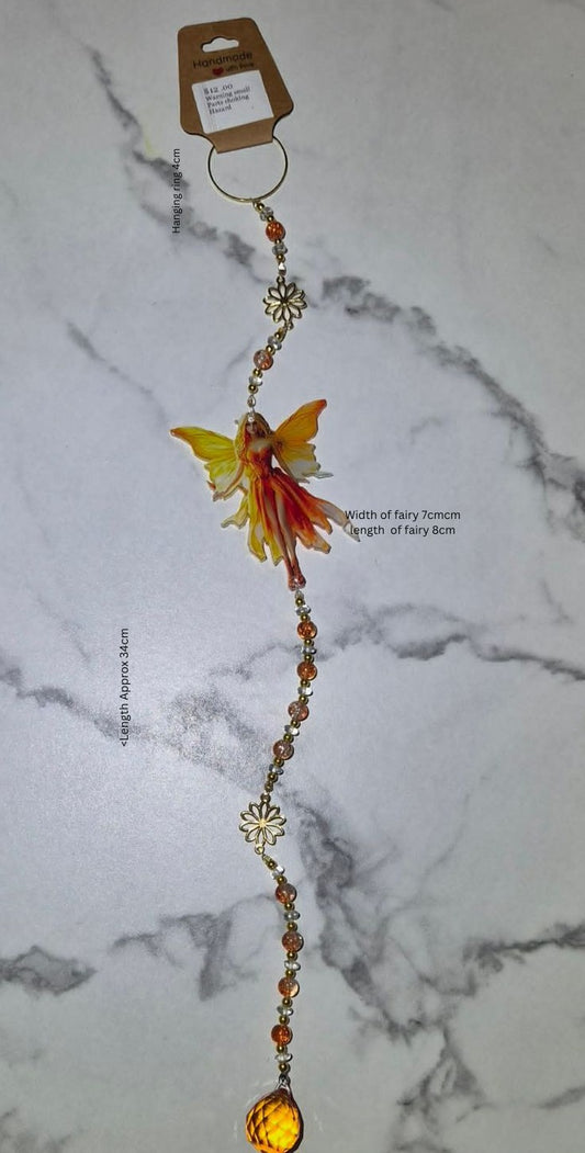 Fairy suncatcher with yellow